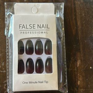 Dark False Nails